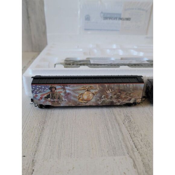 Hawthorne Quadalcanal Box Car & Semper Fi Caboose village train xmas - Picture 5 of 12